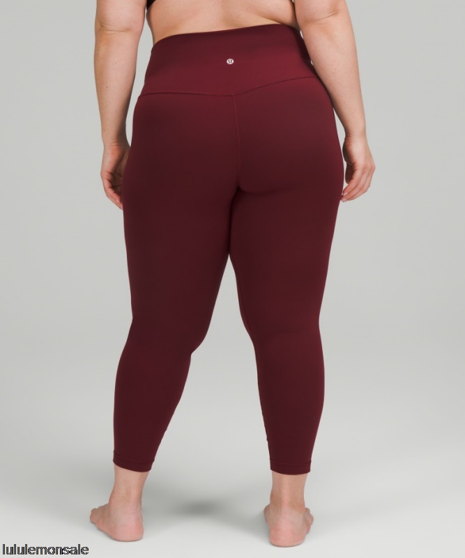 Lululemon Damen DELULU008 | Red Merlot Align Hochhaushose 25